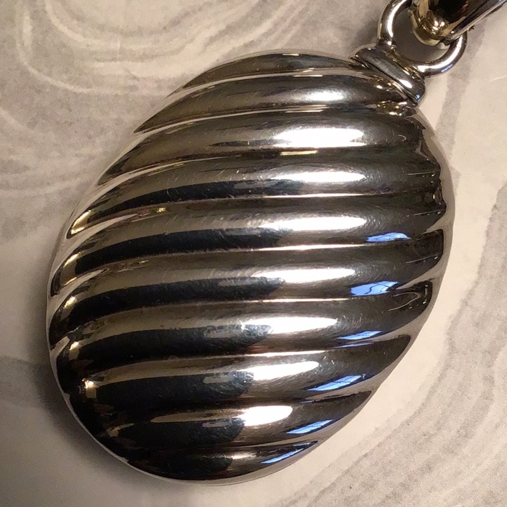 David Yurman Sculpted Cable Locket Enhancer Silver and Gold